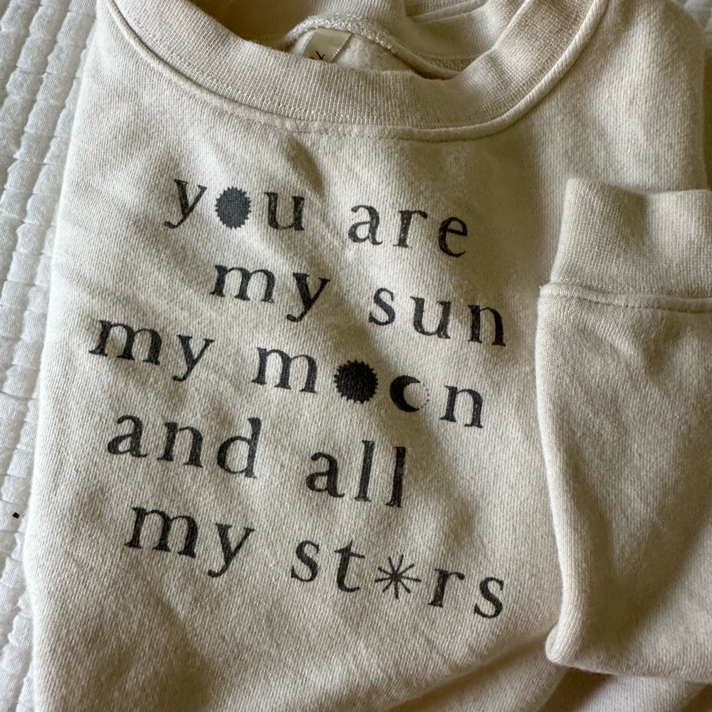 Cream Graphic Sweatshirt